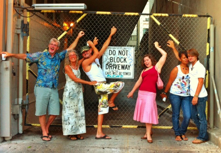 FRIENDS HAVING A GREAT TIME